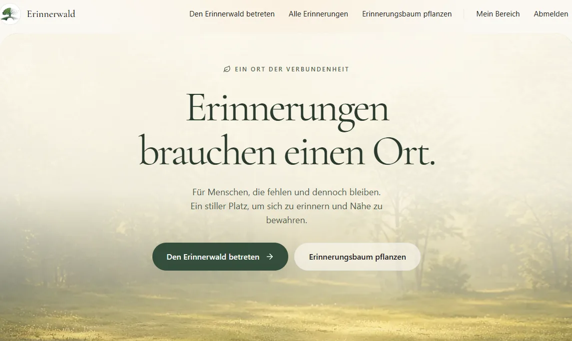 Erinnerwald, Screenshot