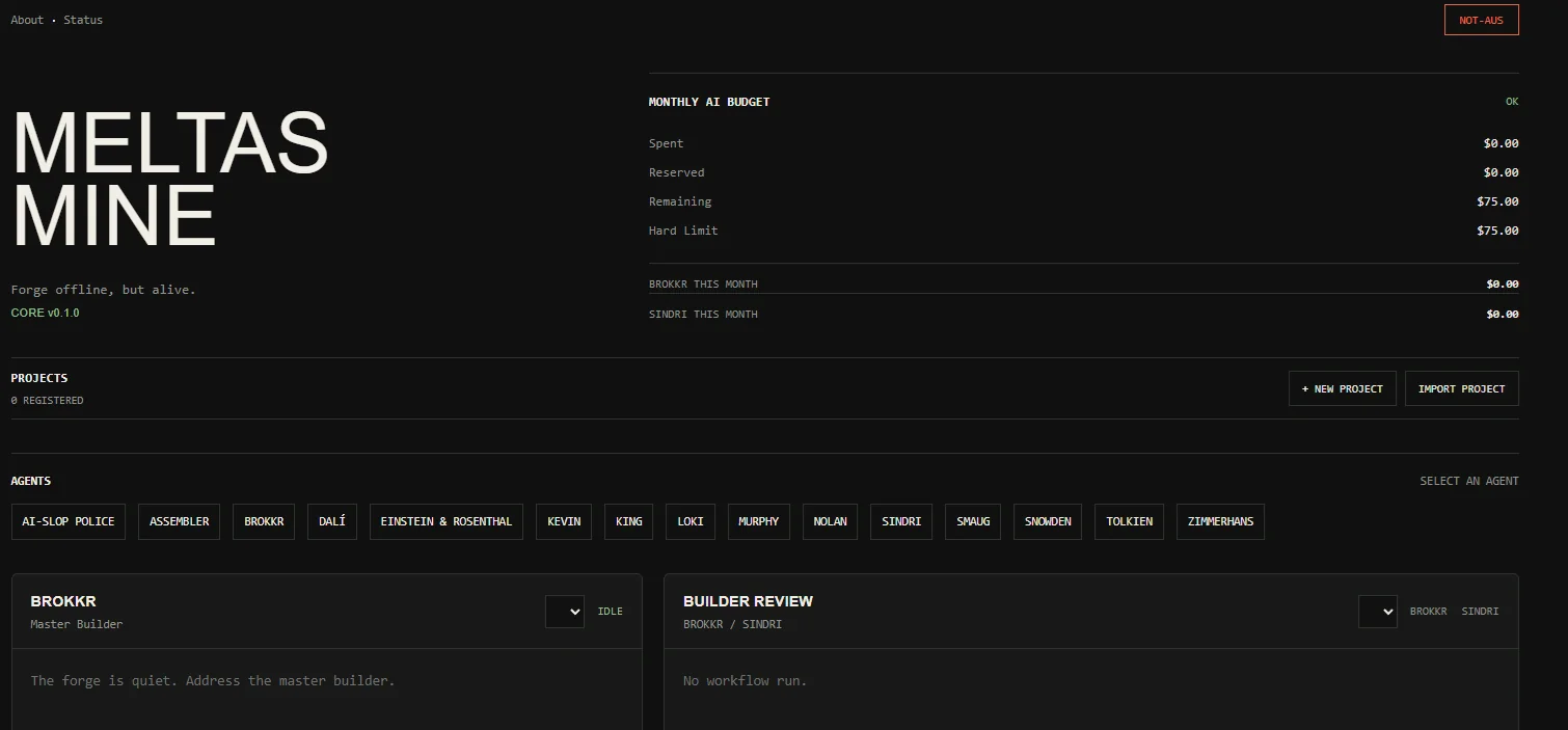 Meltas Mine, Screenshot